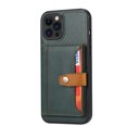 thumbnail image 2 of LoveCase Magnetic Leather Back Case Cover Card Holder Wallet Case with Card Pockets for iPhone 13 Pro (Green), 2 of 8