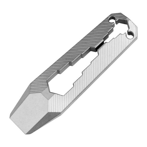 Llavero multiherramienta, llave de metal, ligero, herramienta de bolsillo de supervivencia para hombres, 66 x 18 cm