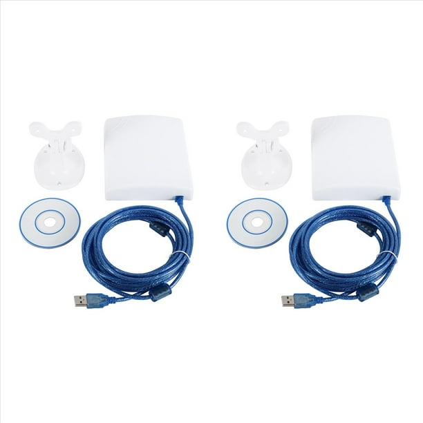 2X 150Mbps Antena de Alta Ganancia 14DBi Cable de 5M Adaptador USB Inalámbrico Receptor Wifi de Alta Potencia Impermeable de Alcance Al Aire Libre