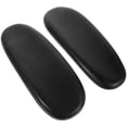 thumbnail image 1 of 2pcs Silla de oficina Apoyabrazos Universal PU Cuero Reemplazo Silla Almohadillas (Negro), 1 of 7
