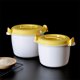 thumbnail image 5 of Bearachild Olla arrocera, vaporera ligera para microondas, máquina de cocina, horno, utensilios para sopa, aislamiento, fiambrera Bento, olla humeante Cocina y Comedor Amarillo L Bearachild HA083783-02, 5 of 6