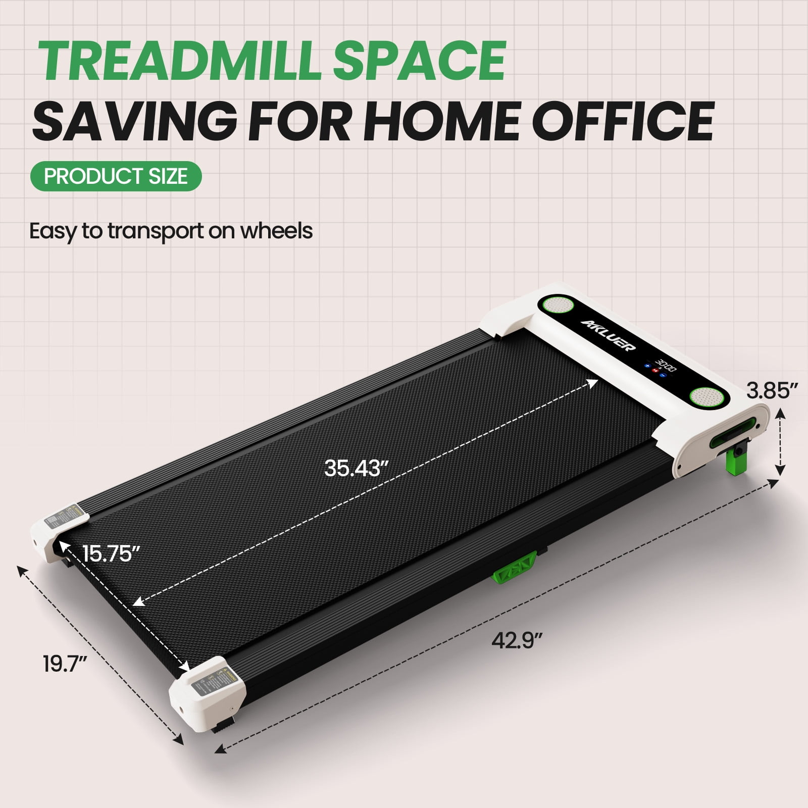 Incline Treadmills for Home, 2.5 HP Walking Pad Under Desk Treadmill with Remote Control