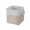 Beige, variant on Leodye 1PCS Fabric Storage Cubes Basket Foldable Bin with Carry Handles for Toys Shelves and Closets Organizing -12x12x12in