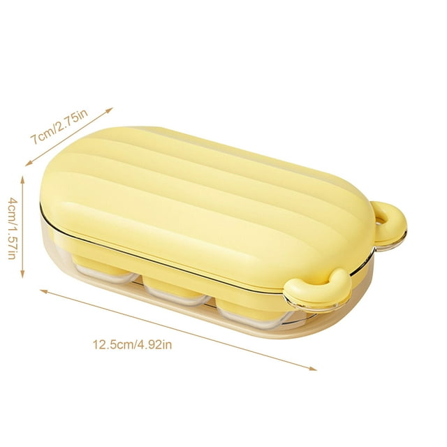 YATLTE Ice Cube Tray With Lid and Bin, 6 pcs Ice Trays for Freezer, Ice Cube Mold with Container, Small Circle Ice Cube Tray Making Sphere Ice Chilling Cocktail Tea Coffee,