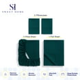 thumbnail image 4 of Sweet Home Collection 1500 Series 4 Piece Ultra Soft Microfiber Sheet Set, Twin, Teal, 4 of 5