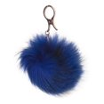 thumbnail image 1 of CC Faux Fur Cell Phone Purse Key Chain, Royal, 1 of 2