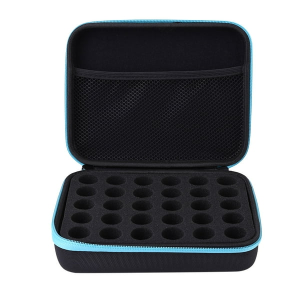 Likrtyny Estuche para Aceites Con Almacenamiento Con Inserto para 30 Botellas 10 ML (azul)