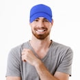 thumbnail image 6 of DALIX Solid Blank Trucker Hats Caps (2 for 1 Deal) in Royal Blue, 6 of 7