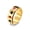 Gold, variant on Unisex Titanium Steel Ring Featuring Spades Hearts Peach Clubs Diamond Playing Card Pattern 8mm Wide Band Gold