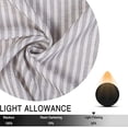 thumbnail image 4 of HA-EMORE Linen Striped Tier Curtains with Solid Button Small Valance 54"x15" Rod Pocket Tailored One Panel Kitchen Curtain Cafe Curtain for Living Room, Bathroom, 4 of 9