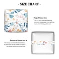 thumbnail image 5 of Kdxio Tulips Flowers Print Tissue Box Cover,Square Decorative PU Leather Facial Paper Case Organizer Holder Dispenser for Bathroom,Night Stands,Desk,Car 5.2''X5.2''X5.2'', 5 of 8