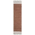 thumbnail image 2 of SAFAVIEH Vintage Leather Horatio Braided Fringe Border Runner Rug, Light Grey/Brown, 2'3" x 9', 2 of 7
