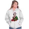 thumbnail image 4 of Betty Boop Christmas Cute Holiday Zip Hoodie Sweatshirt Women Brisco Brands S, 4 of 5