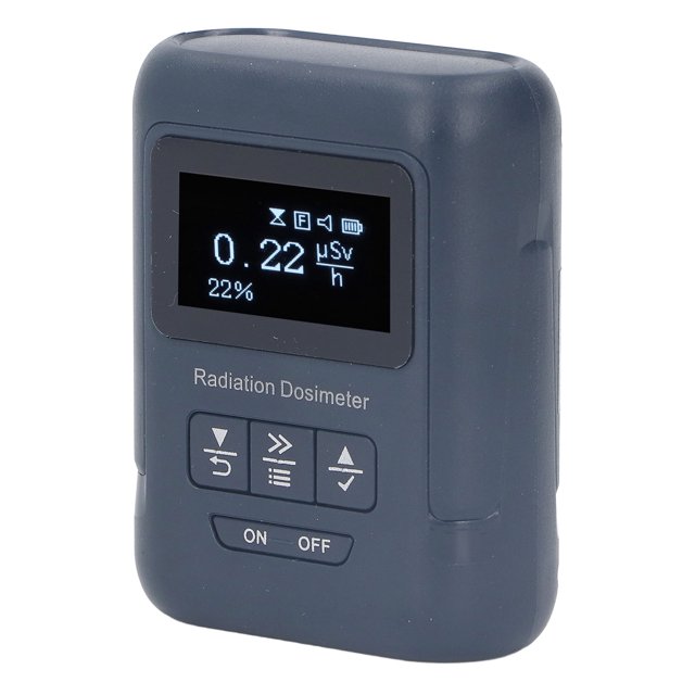 Nuclear Radiation Detector, Wear Resistant Accurate Geiger Counter ABS Shell Automatic Alarm for Alpha Beta Gamma X Ray