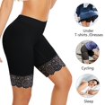 thumbnail image 2 of AOMPMSDX Seamless Non Shorts For Underskirt Ladies Anti Scratch Underwear Flat Shorts Lace Shorts Black 8802/M, 2 of 6