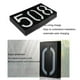 thumbnail image 5 of Injueey Señal de placa de puerta Solar Digital, tamaño de luz, lámpara desenchufada, iluminación, adornos Led, paisaje, placa de casa Iluminación y accesorios Número 0, 5 of 6