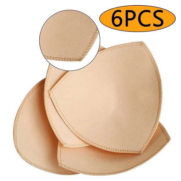 Bra Pads Inserts Women's Comfy Sports Cups Bra Insert  6 PCS