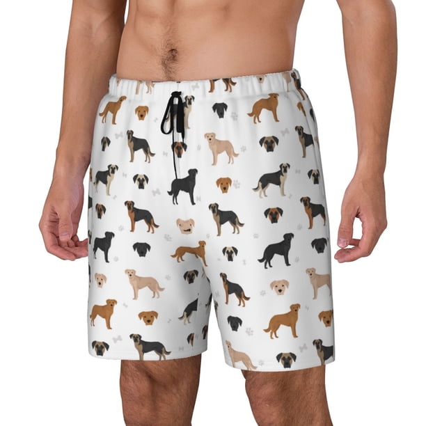 Balery Labrador Retriever Dog Bañador para hombre, shorts de playa de secado rápido con entrepierna y forro de compresión-Small