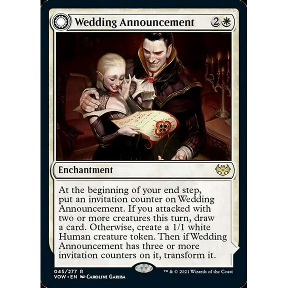 MtG Innistrad: Crimson Vow Rare Wedding Announcement // Wedding Festivity #45