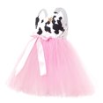 thumbnail image 4 of ZRBYWB Dress For Girls Toddler Girls Sleeveless Cow Print Princess Dress Party With Hat 2 Piece Set Party Dresses, 4 of 5