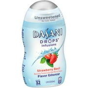 Dasani Drops Infusions Strawberry Basil Flavor Enhancer, 1.9 Fl. Oz.
