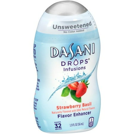 Dasani Drops Infusions Strawberry Basil Flavor Enhancer, 1.9 Fl. Oz.