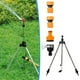 thumbnail image 1 of Aspersor giratorio de trípode de acero inoxidable - soporte telescópico ajustable a 360° para riego de jardines, césped y patios, 1 of 6