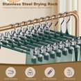 thumbnail image 3 of Socks Drying Hangers 10 Pcs Air Garment Non-slip Excellent Wardrobe Anti-slip Clothes Hangers, 3 of 5