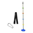 thumbnail image 2 of harayaa Children's Climbing Rope Tree Hanging Rope Heavy Duty Disc Hanging Seat Set for blue colorful rope, 2 of 8