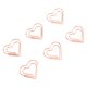 thumbnail image 1 of Clips De Papel De Metal En Forma De Corazón, Lindos Clips Pequeños Y Adorables Portátiles Para Organización De Documentos, Para Uso En El Hogar, La Escuela Y La Oficina, 1 of 7