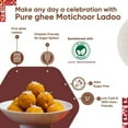 thumbnail image 3 of Artinci Sugar Free Motichoor Ladoo | Low Carb | Low GI | No Added Sugar | Made with Pure Desi Ghee (200gm) (Pack of 2), 3 of 3