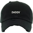 thumbnail image 3 of Daddy Dad Hat Vintage Distressed Cotton Adjustable Baseball Cap, 3 of 4