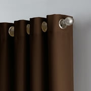 Curtainworks Solid Print Grommet Room Darkening, Energy Efficient Curtain Panel, 52 x 84