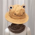 thumbnail image 3 of Visland Frog Bucket Hat , Summer Outdoor Foldable Wide Brim Fisherman Hat Fishing Beach Sun Hat, 3 of 8