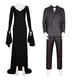 thumbnail image 1 of Disfraz de miércoles Addams para hombre, trajes de Cosplay de Gomez, vestido largo de Morticia, trajes de fiesta familiar de manga larga para Halloween, 1 of 4