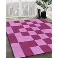 thumbnail image 2 of Ahgly Company Indoor Round Patterned Violet Purple Area Rugs, 6' Round, 2 of 6