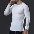 thumbnail image 4 of Long-Sleeve Base-Layer Running Top Men Fitness Shirt Running Sports Training Quick-Drying Breathable Long-Sleeved Stretch Tights, 4 of 9