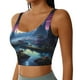 thumbnail image 2 of Balery Fantasy Landscape Starry Night Sujetadores deportivos con espalda cruzada para mujer, acolchados, sin costuras, de alto impacto, ideales para yoga, gimnasio, entrenamiento y fitness.-XX-Large, 2 of 8
