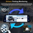 thumbnail image 5 of Mirror Dash Cam Cámara frontal y trasera con Apple Carplay/Android Auto Cámara de respaldo con espejo de 9,66 pulgadas para automóviles y camiones Grabadora de conducción Control de voz Monitoreo de e, 5 of 5