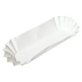 thumbnail image 2 of Hoffmaster Fluted Hot Dog Trays, 6 x 2 x 2, White, Paper, 500/Sleeve, 6 Sleeves/Carton, 2 of 2