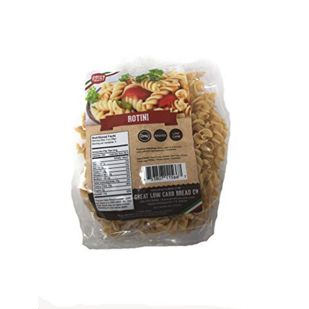 2 Packs Great Low Carb Bread Co., Rotini, 8oz, Low Carb Pasta