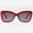 Burgundy, variant on Womens Sunglasses Trendy and Cool Retro Sun Glasses Vintage Cute Fashion Square Shades for Women Carpi in Burgundy