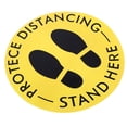 thumbnail image 1 of YLSHRF Distancing Floor Sticker, 5PCS Floor Signs Sticker, For Market Hospital, 1 of 8