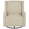 thumbnail image 4 of Omari Beige Upholstered Swivel Glider Sandy, 4 of 5