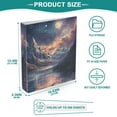 thumbnail image 3 of FORMRS 3 Ring Binder 1.5 inch with Pockets Set of 2 Clip Board 200 Sheets Capacity, Ethereal Mountain, 3 of 8