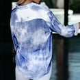 thumbnail image 4 of DPTALR Women Buttons Print Long Sleeve Breathable V-Neck Shirt Blouse Tops, 4 of 9