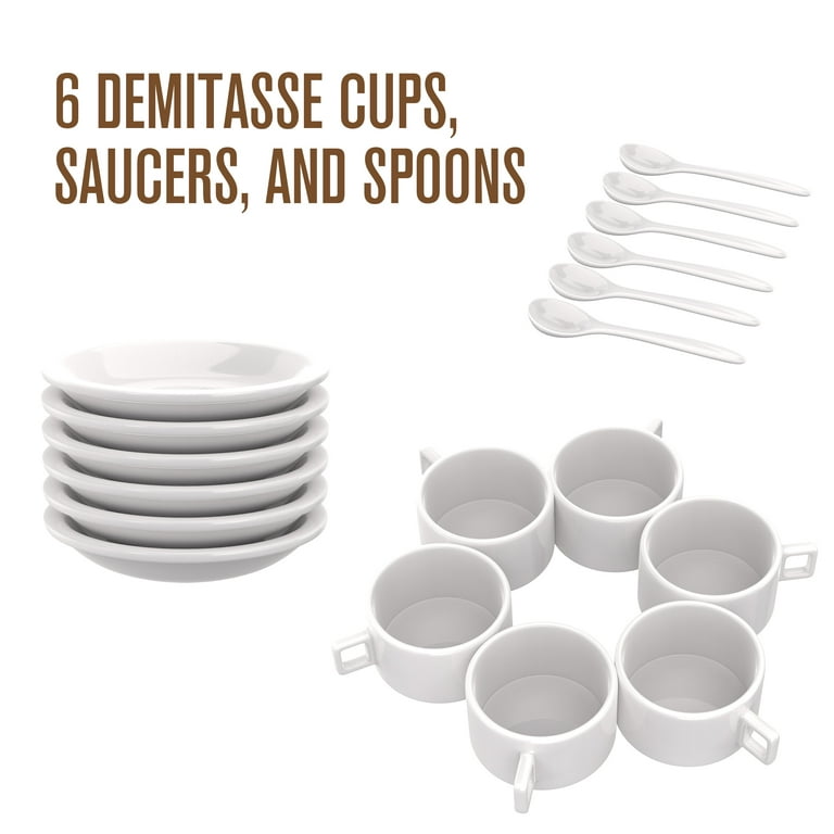 Realty, Kitchen, Espresso Cups And Saucers Set Of 6
