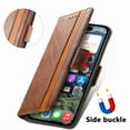 thumbnail image 6 of Decase for iPhone 12 Mini Flip Wallet Cover,Shockproof Flip Kickstand PU Leather Case with Cash & Card Slots Holder Stand Cover, Business PU Leather Wallet Phone Case for iPhone 12 Mini,Darkbrown, 6 of 9