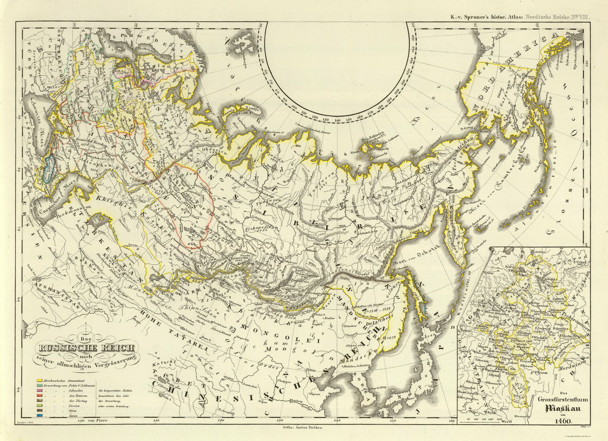 Russian Empire Asia Expansion - Perthes - 31.71 x 23 - Walmart.com ...