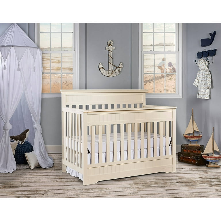 Dream On Me Chesapeake 5 in 1 Convertible Crib French White Walmart